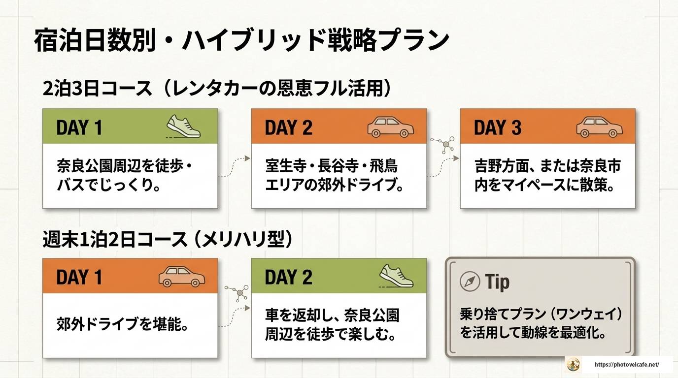 奈良観光にレンタカーは必要？メリットと使い方を解説