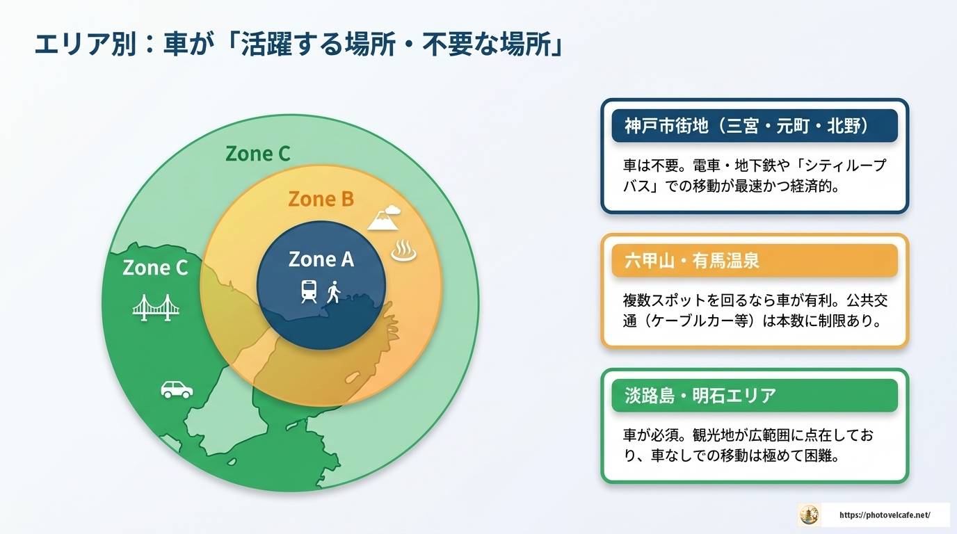 神戸観光にレンタカーは必要？賢い選び方と完全ガイド