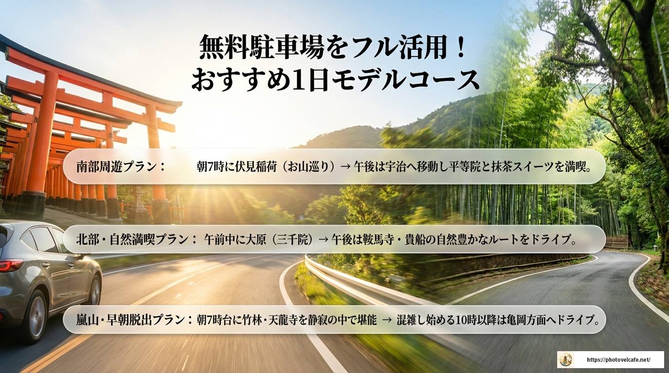 京都観光で使える無料駐車場スポットと賢い活用術まとめ