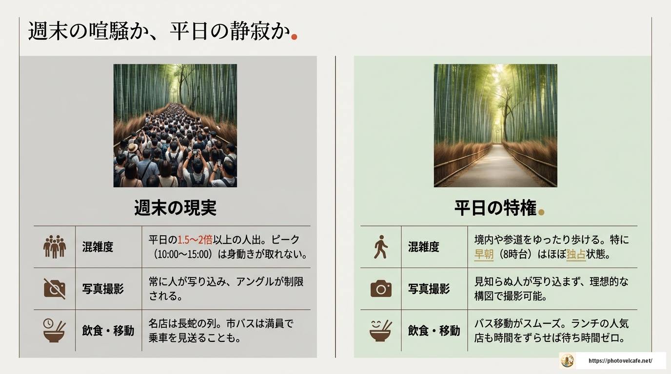 京都観光は平日がおすすめ!混雑回避と穴場スポット完全ガイド