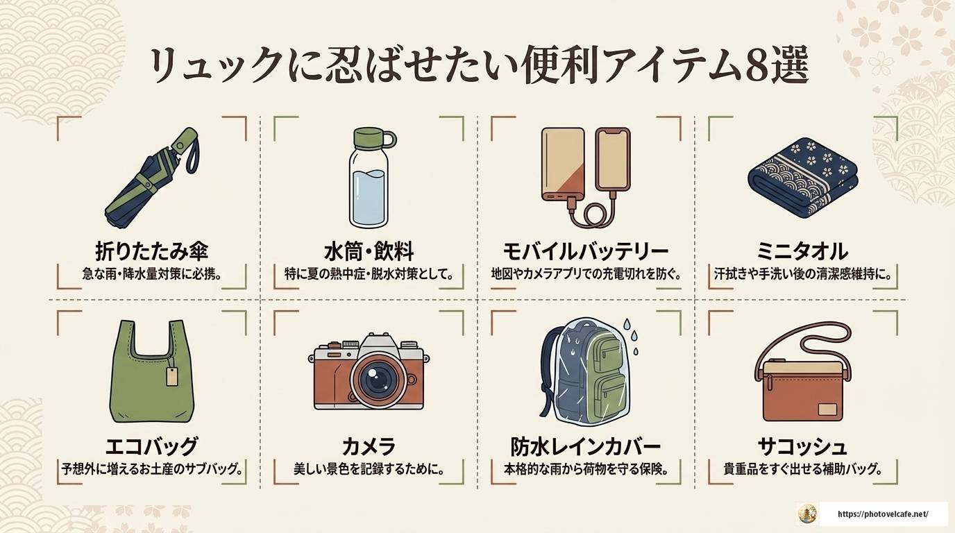 京都観光リュックの選び方完全ガイド！容量・機能・注意点まとめ