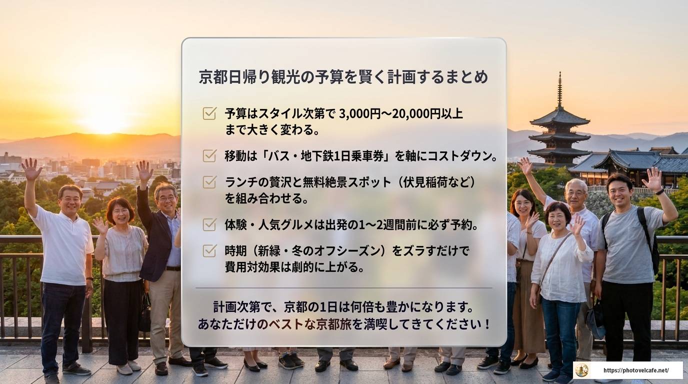 京都日帰り観光の予算を徹底解説！賢く楽しむ完全ガイド