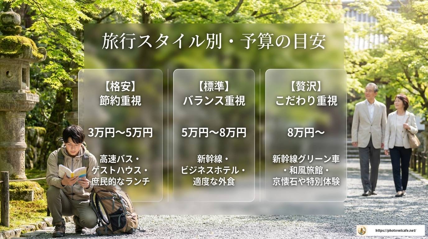 京都観光で二泊三日の予算を完全解説!節約から贅沢まで