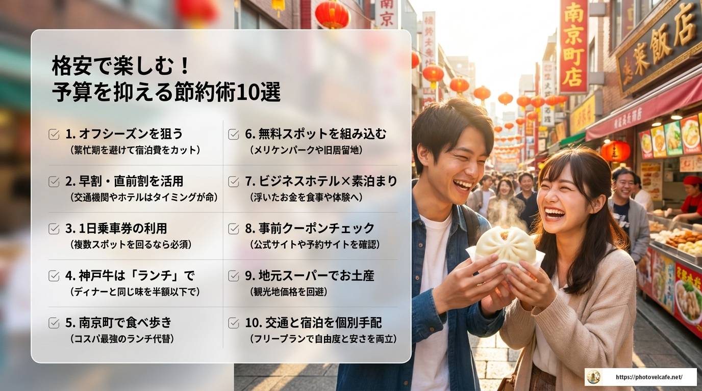 神戸観光の予算を完全解説！賢く楽しむ節約術と費用の目安
