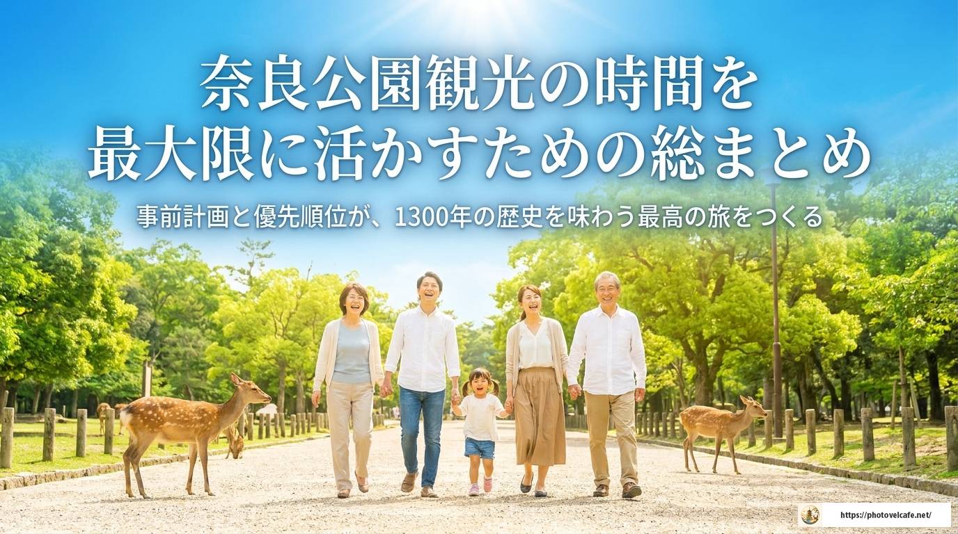 奈良公園の観光にかかる時間と効率よく巡るコツ完全版