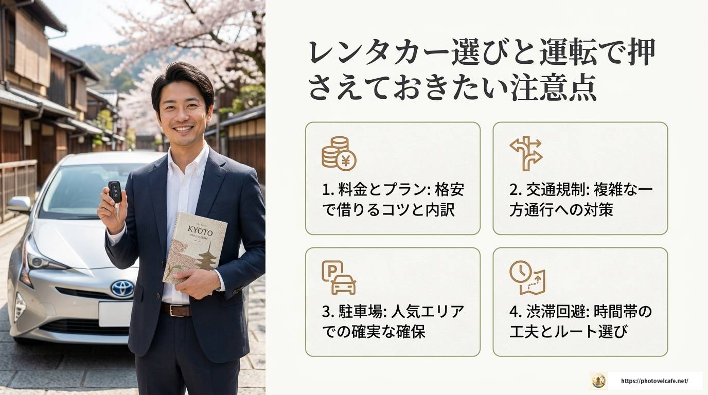 京都観光をレンタカーで満喫!選び方と注意点を完全解説