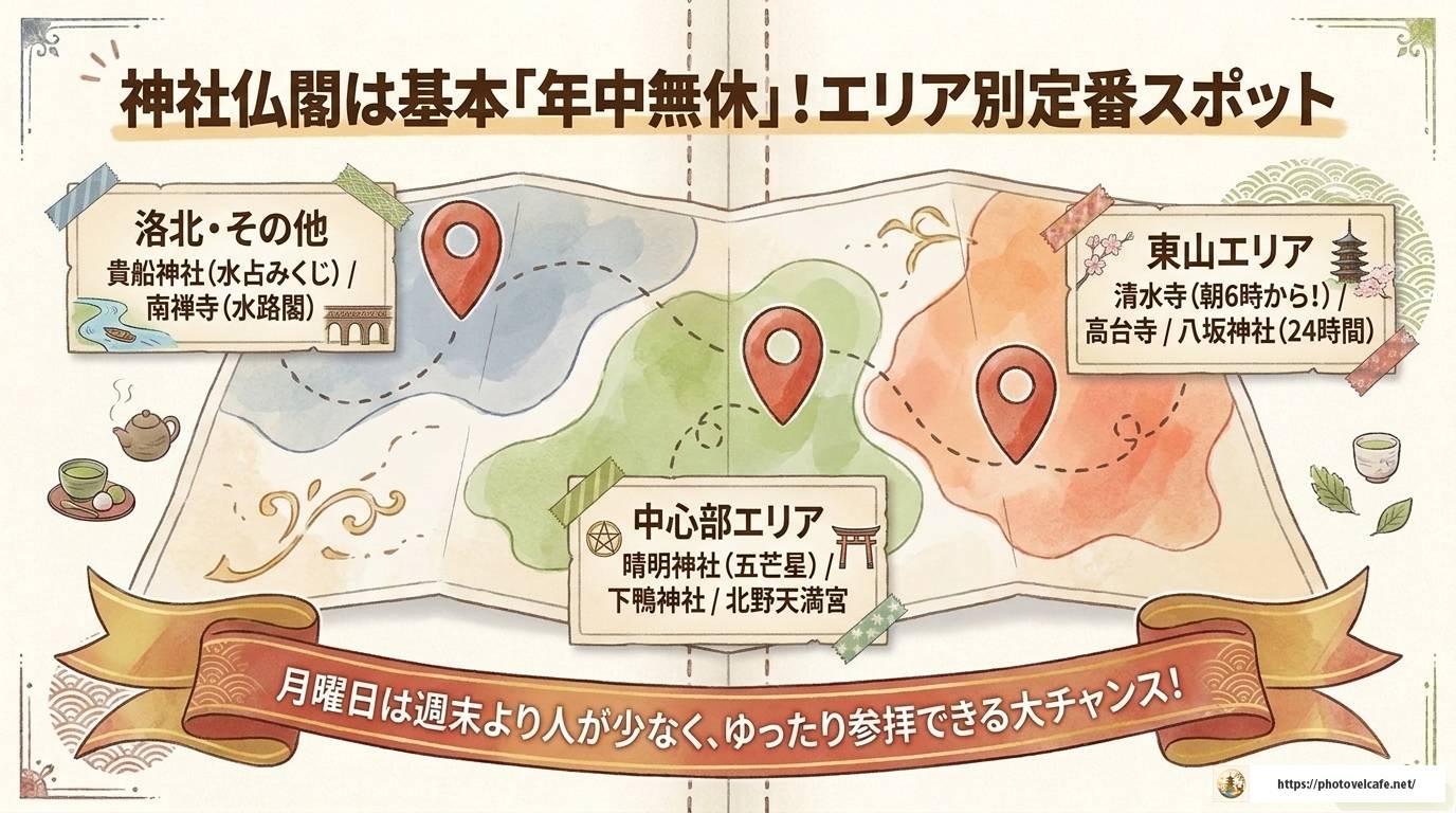 京都観光で月曜日でも楽しめる！定番スポット完全ガイド