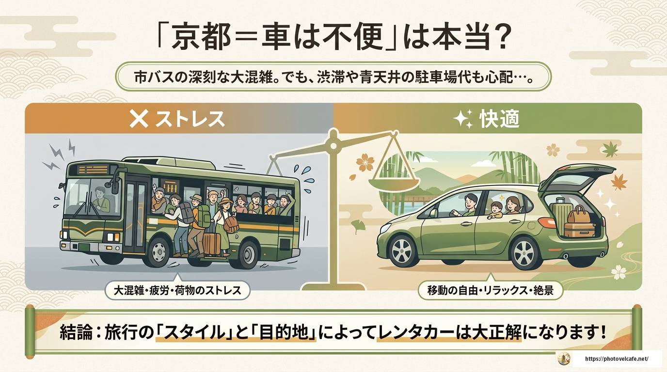 京都観光の移動手段にレンタカーは使える?徹底解説