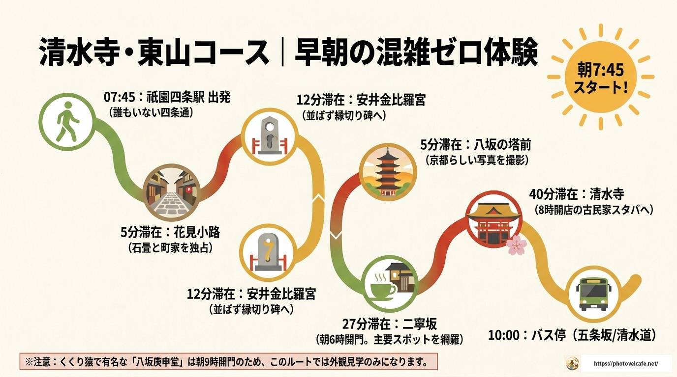 京都観光2時間コース完全ガイド！エリア別おすすめルート