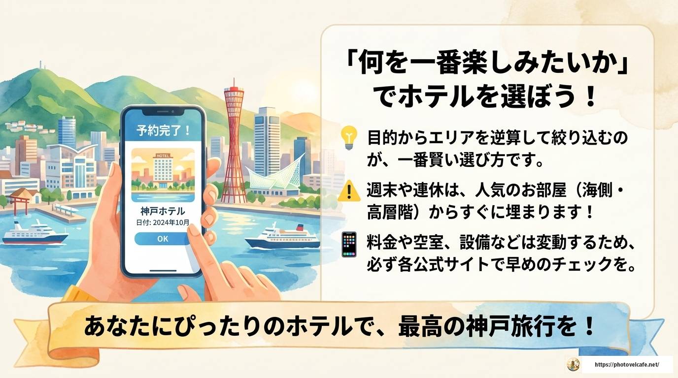 神戸観光のホテルは場所選びで決まる！エリア別完全ガイド