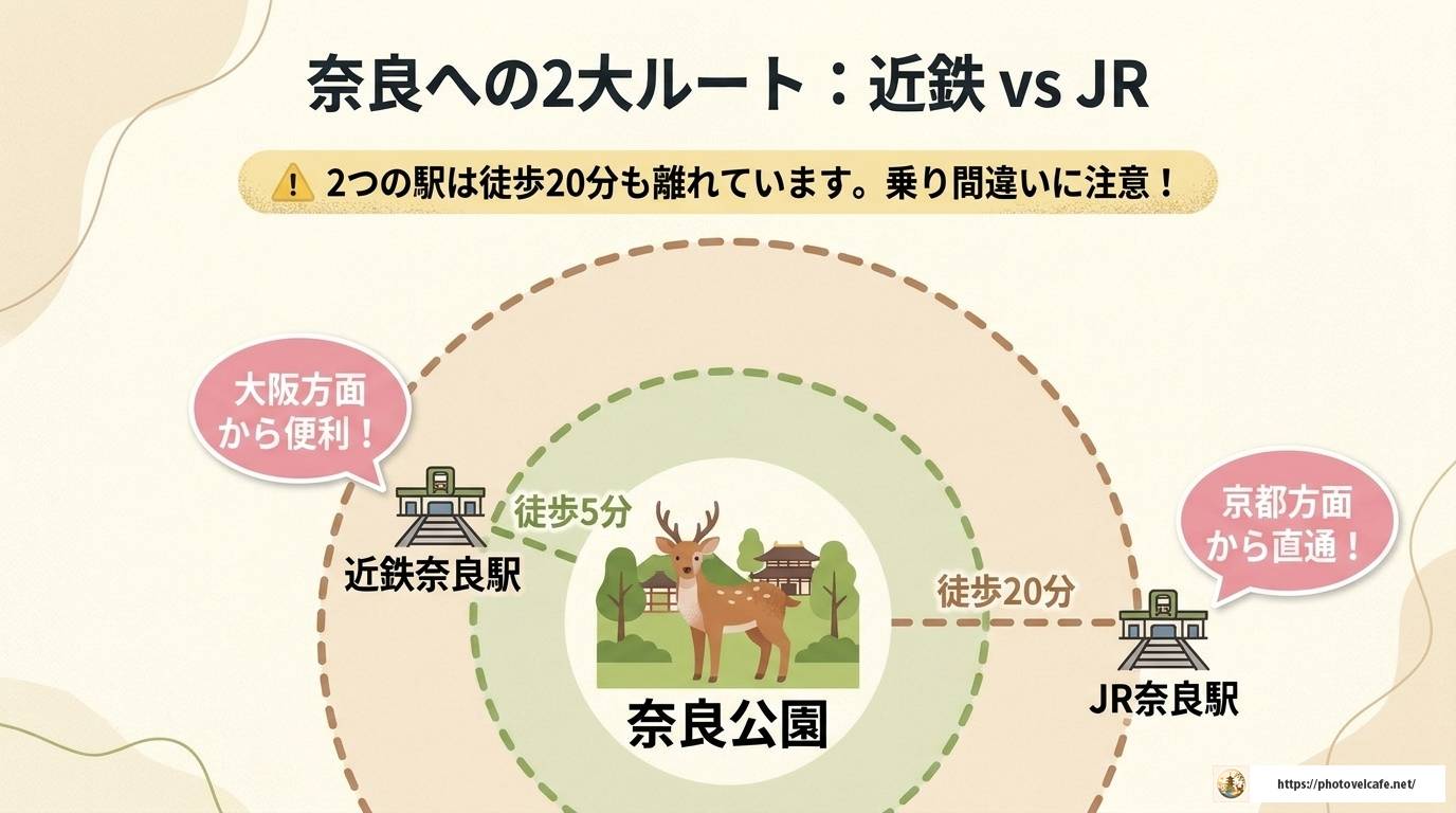 奈良観光の移動手段完全ガイド｜電車・バス・レンタサイクル比較